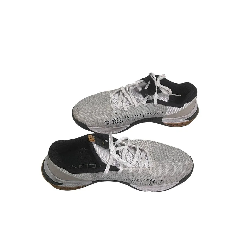 Nike Metcon 8 White Gold Suede Training Shoes Sneakers Men's 9.5